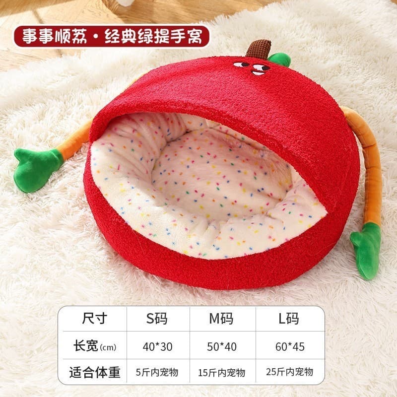 Bonito outono inverno quente maca de gato bonito Coral velo canil criativo personalizado gato sofá Pet maca