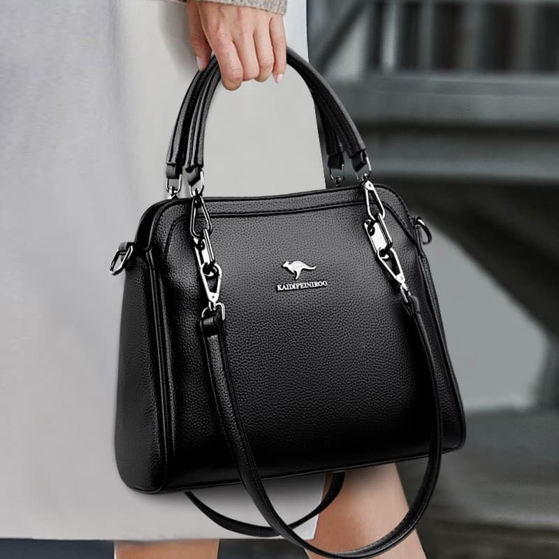 Bolsa feminina novo estilo 2026 bolsa mensageiro bolsa de ombro feminina de meia-idade bolsa feminina grande capacidade