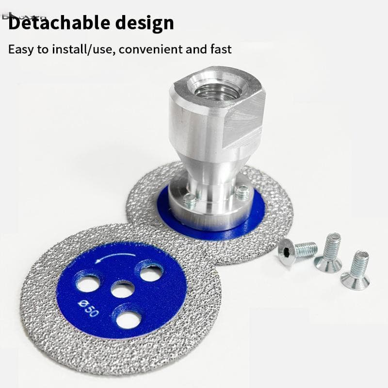 Disco de Corte M14 com Flange Removível, Disco de Corte Turbo para Granito, Cerâmica, Concreto, Ferram EARJ