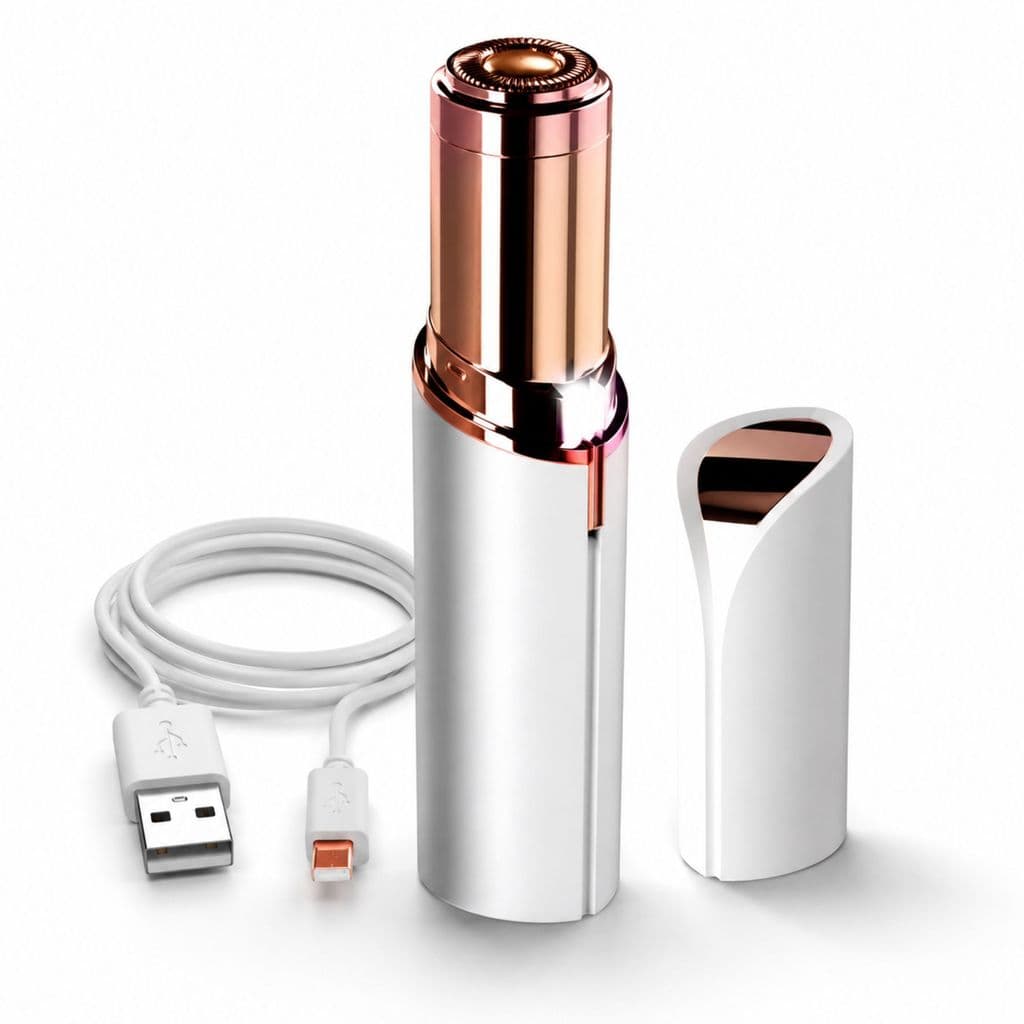 Depilador Facial Sem Dor Recarregável USB Para Buço e Rosto