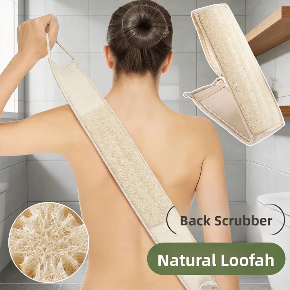 Esponja De Banho Dorsal Ecológica Natural Para Costas Lombares De Bucha Vegetal