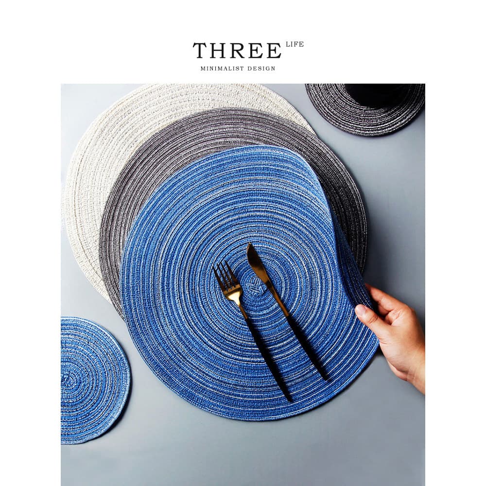 Tlife · Circular · Nordic Creative Household Coaster Almofada de isolamento térmico Anti-escaldante Placemat Restaurante