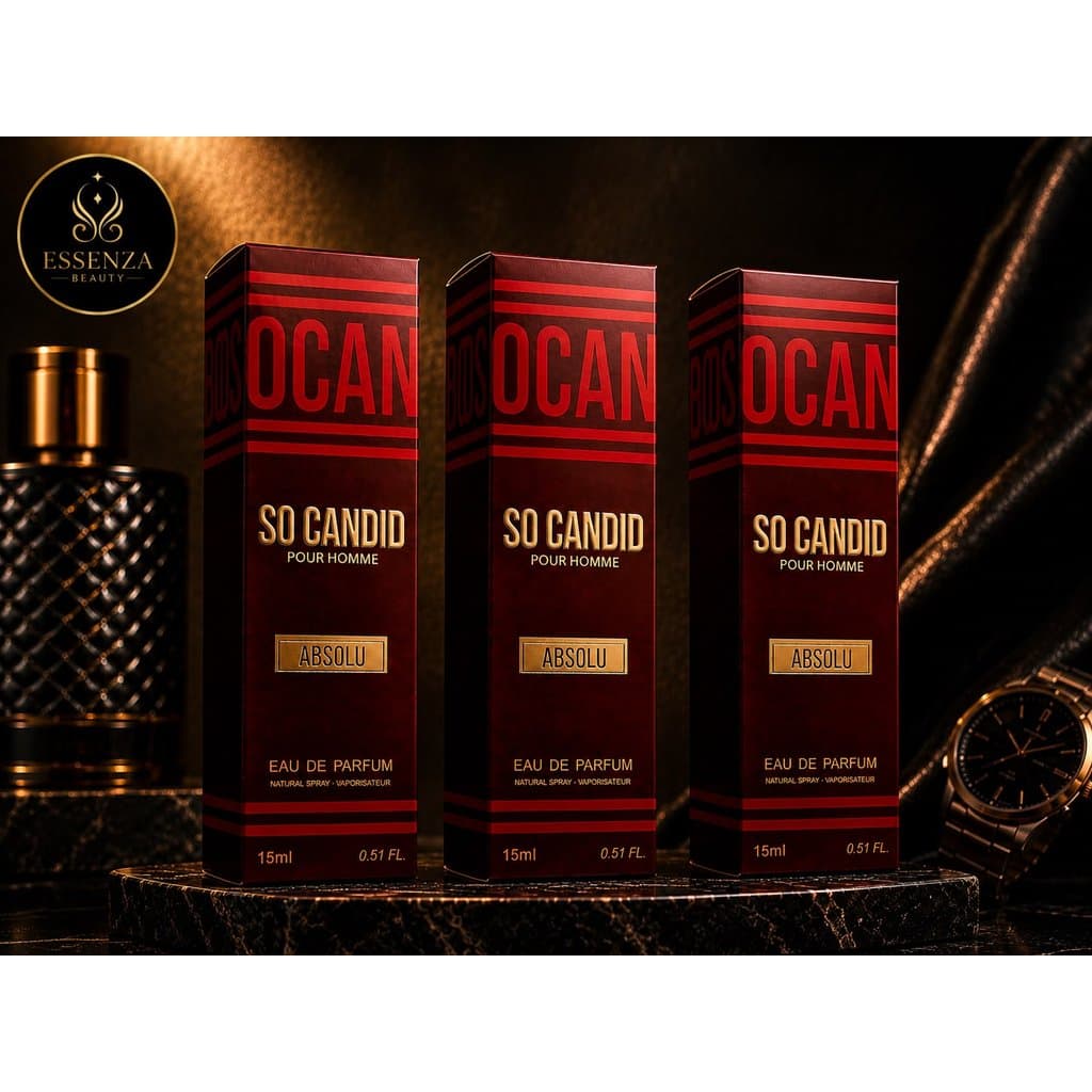 Perfume Masculino SO CANDID POUR HOMME 15ml – Fragrância Elegante, Alta Fixação e Longa Duração | Secret’s Parfum