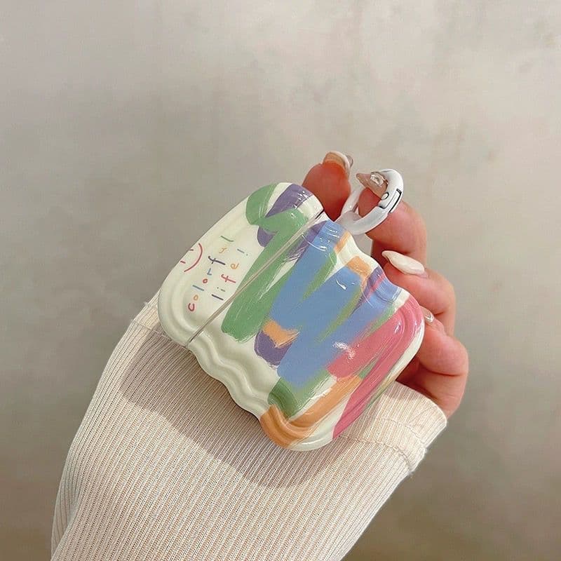 Capa protetora de fone de ouvido com manchas simples, adaptada a Airpods1/2/3 geração/Pro Apple, capa de Silicone para f