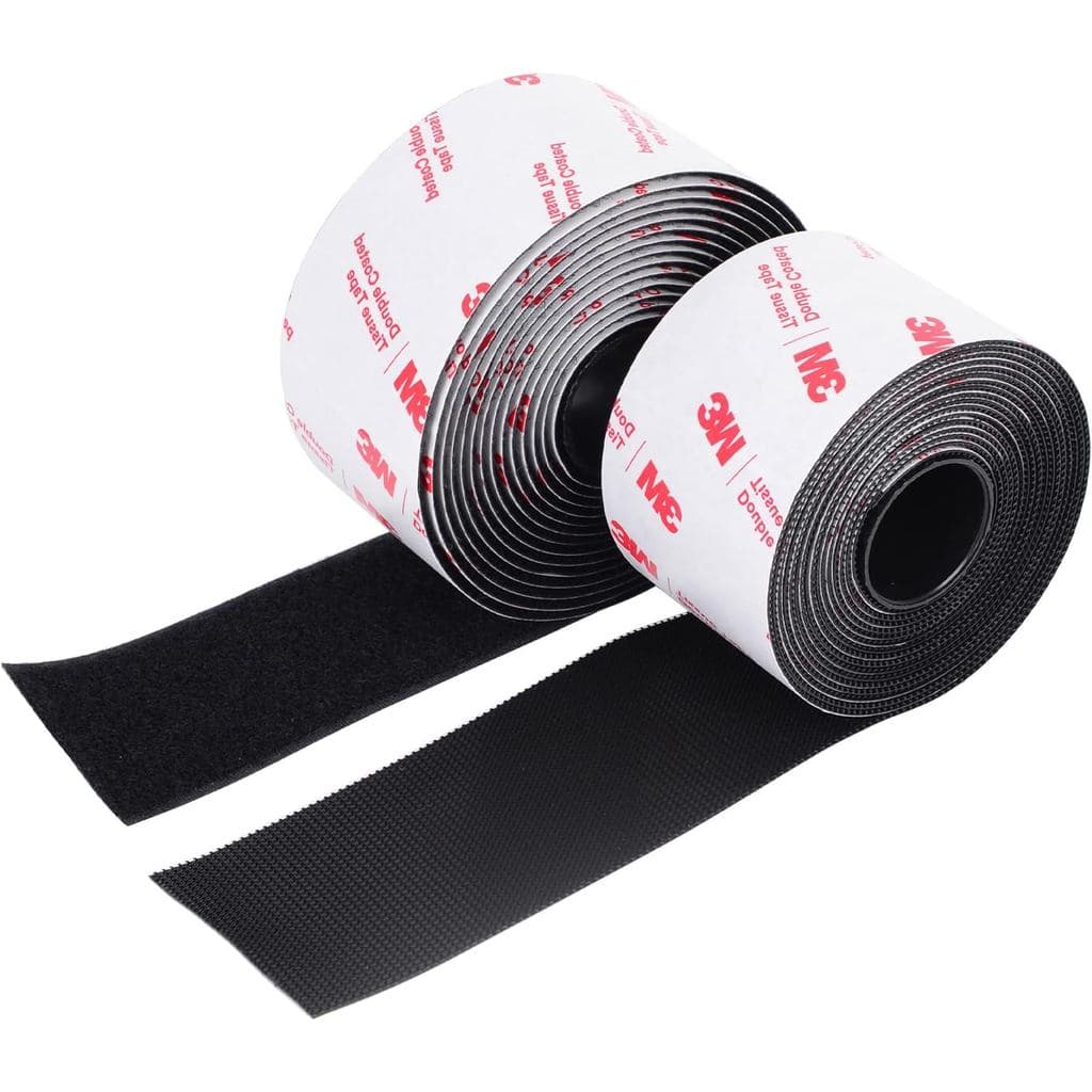 Fita adesiva de velcro de 2 polegadas x 10 pés, fita de montagem resistente, tiras adesivas interligadas, base adesiva p