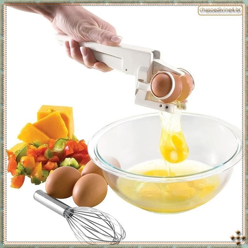 [Ykr] Alicate De Casca De Ovo Portátil De Plástico Batedor De Ovos Separador Utensílio De Cozinha Abridor