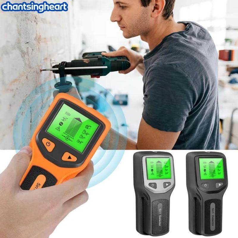 CHANT Stud Finder 5 Em 1 Detector De Metais Scanner De Parede LCD Medição De Profundidade Balight Para Construção De Int