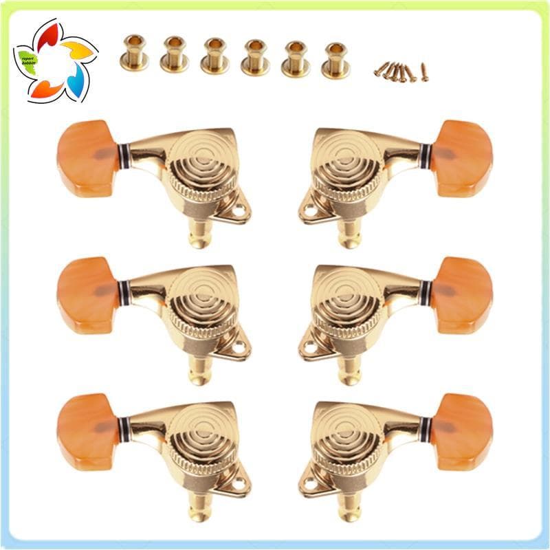 Afinadores Cabeças De Máquina Engrenagem Aberta Fechada Para Guitarra Elétrica Cordas Tuning Pegs Folk Clássica Acústica