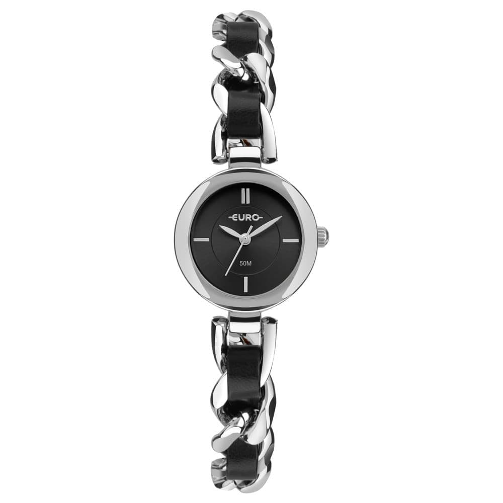 Relógio Euro Feminino Chains Prata - EU2035ZBJ/5P