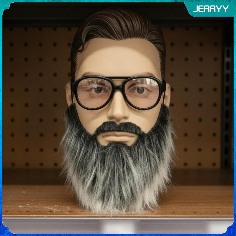 [Wishshopeljj] Conjunto De Barba De Bigode Falso Para Performance Em Palco Kit De Cabelo Facial Teatro