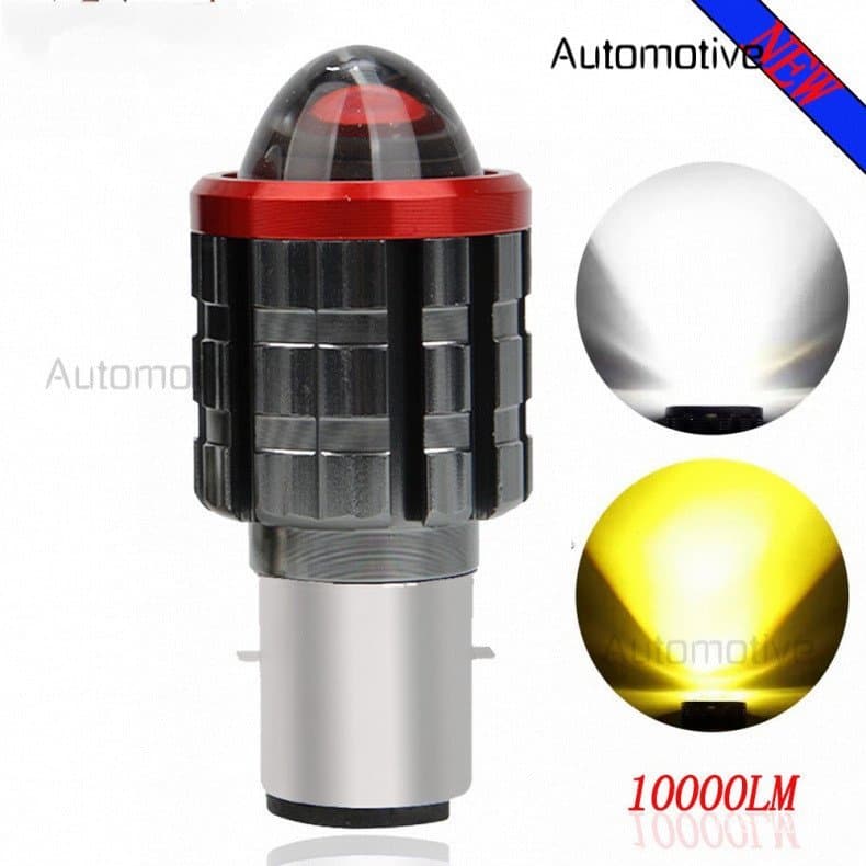 1 Peça Farol LED para Motocicleta H6 BA20D com Chips 3570, Luz Alta e Baixa para Scooter e Motocicleta, Farol H4 HS1, Lu
