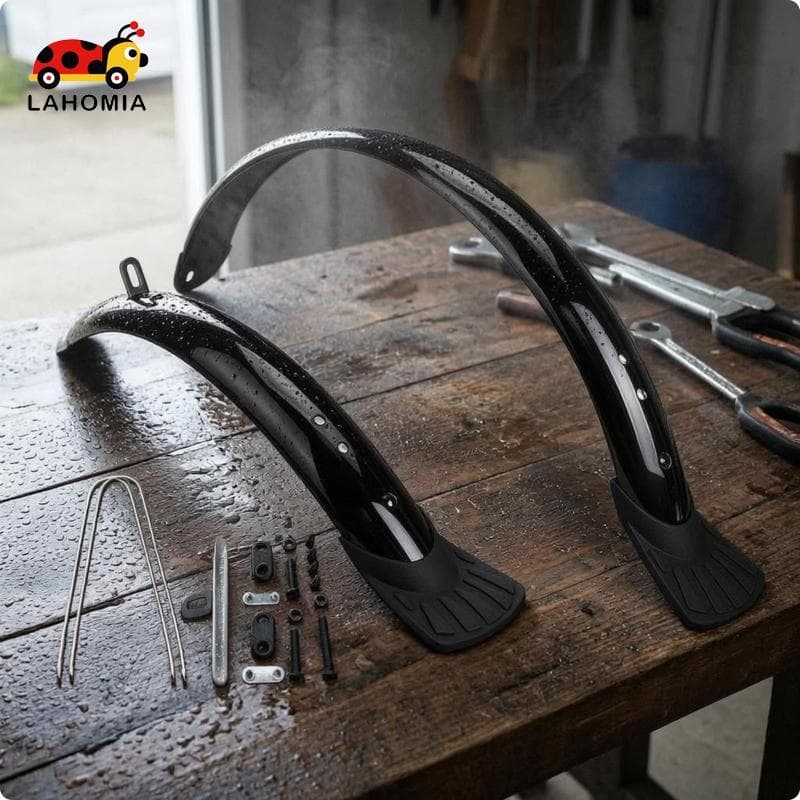[LAHOMIA] Guarda-Lamas De Bicicleta Montado Seguro , Peças De Abas De Lama De Plástico Para Engenharia De Corrida , Fatb