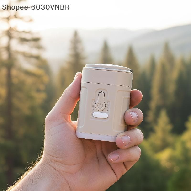 [QY] Mini Bomba De Ar Elétrica Portátil Com Luz LED Carregamento USB Inflar Desinflar Para Colchão De Acampamento Piscin