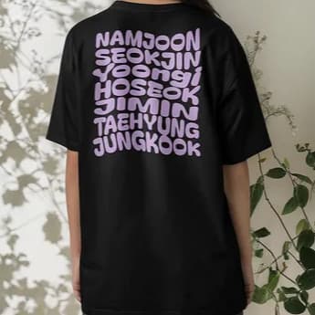 Camisa Bangtan Bts Army Jk Jimin Suga Jin J-hope Camiseta 100% Algodão