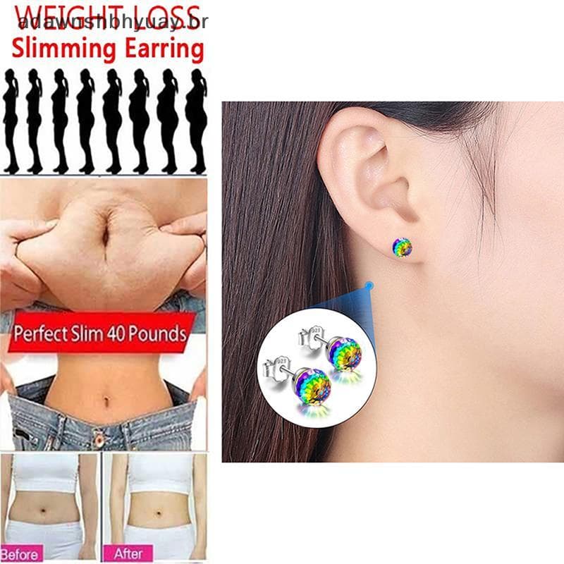 Adawnshubiuay 1 Par De Brincos De Emagrecimento De 6/8 Mm , Massagem Colorida Para Relaxamento Corporal , Finos Orelha ,