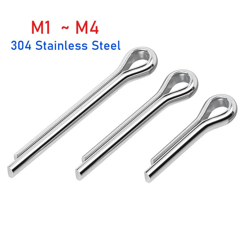 M1 ~ M4 304 Aço Inoxidável Tipo Em Forma De U Contrapino De Mola Pino De Cabelo Pinos De Braçadeira Dividida Elástica Ab
