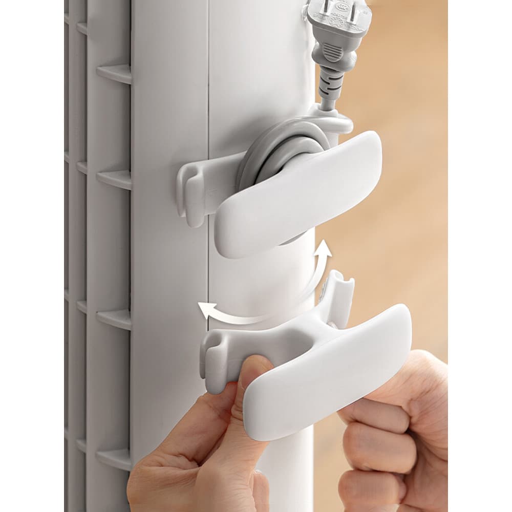 Enrolador de cabo de Silicone, suporte de fio, organizador de cabos domésticos de cozinha, plugue sem perfuração, cabo d