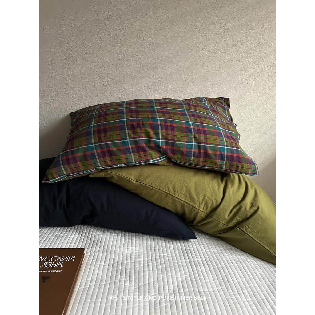 Retro xadrez Medieval único produto com algodão puro fronha travesseiro núcleo forro capa única 48x74cm fronha