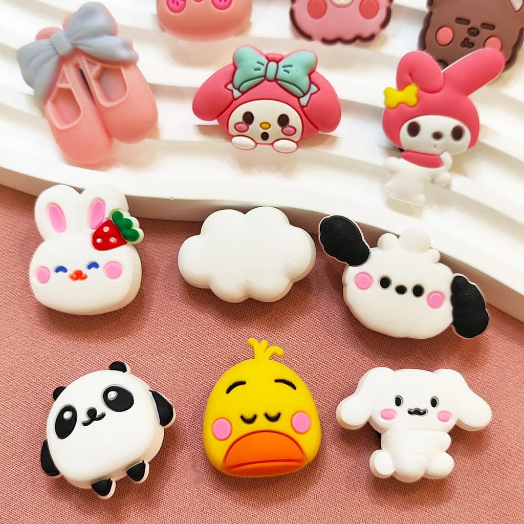 Super bonito raquete de tênis amortecedor dos desenhos animados bonito Animal tênis amortecedor botão amortecedor nó