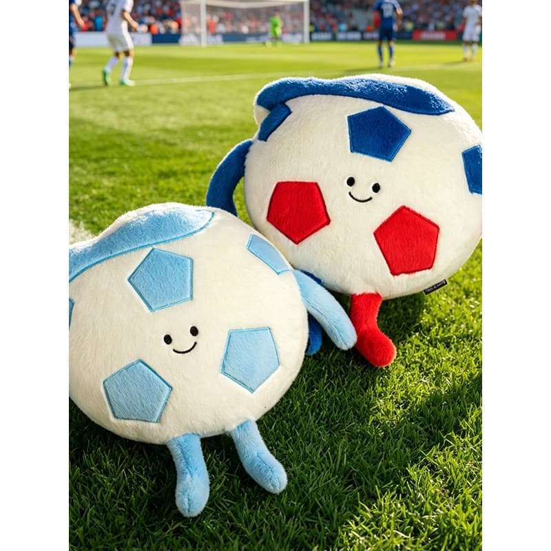 Simulação dos desenhos animados travesseiro de futebol brinquedo de pelúcia boneca sofá sala estar decoração crianças pr