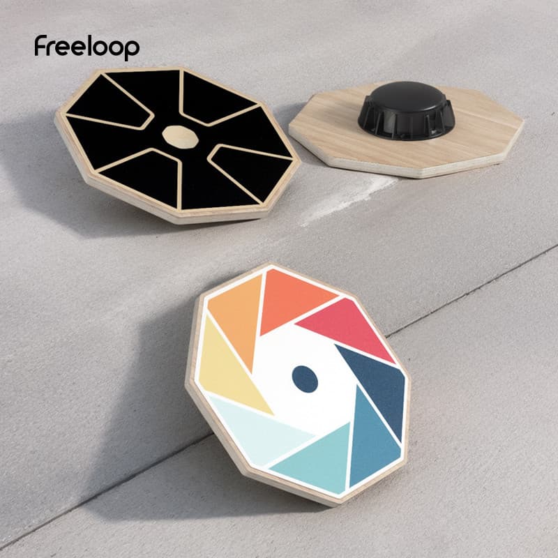 Freeloop placa de equilíbrio de madeira Fitness placa de equilíbrio núcleo Yoga sentido integração Pedal treinamento adu
