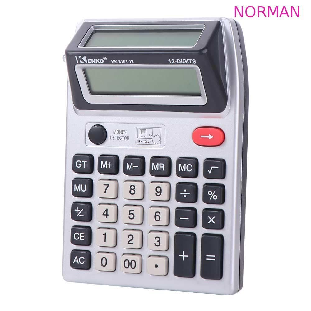 Calculadora NORMAN De 12 Dígitos , De Contador Financeiro Multifuncional De Tela Dupla , Cálculo Eficiente