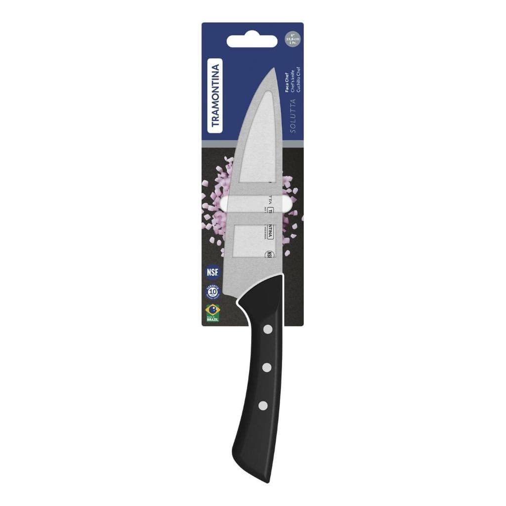 Faca Chef Tramontina Solutta 6 Polegadas Aço Inox