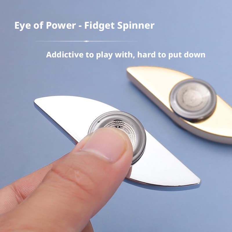 Power Eye Shape Fidget Spinner Segunda Geração Liga de Zinco Estilo Metal Adulto Portátil EDC Dedo Rotativo Brinquedo de