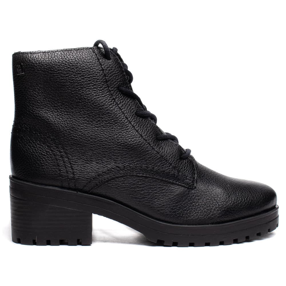 Coturno Feminino Bottero Couro Burnish Preto