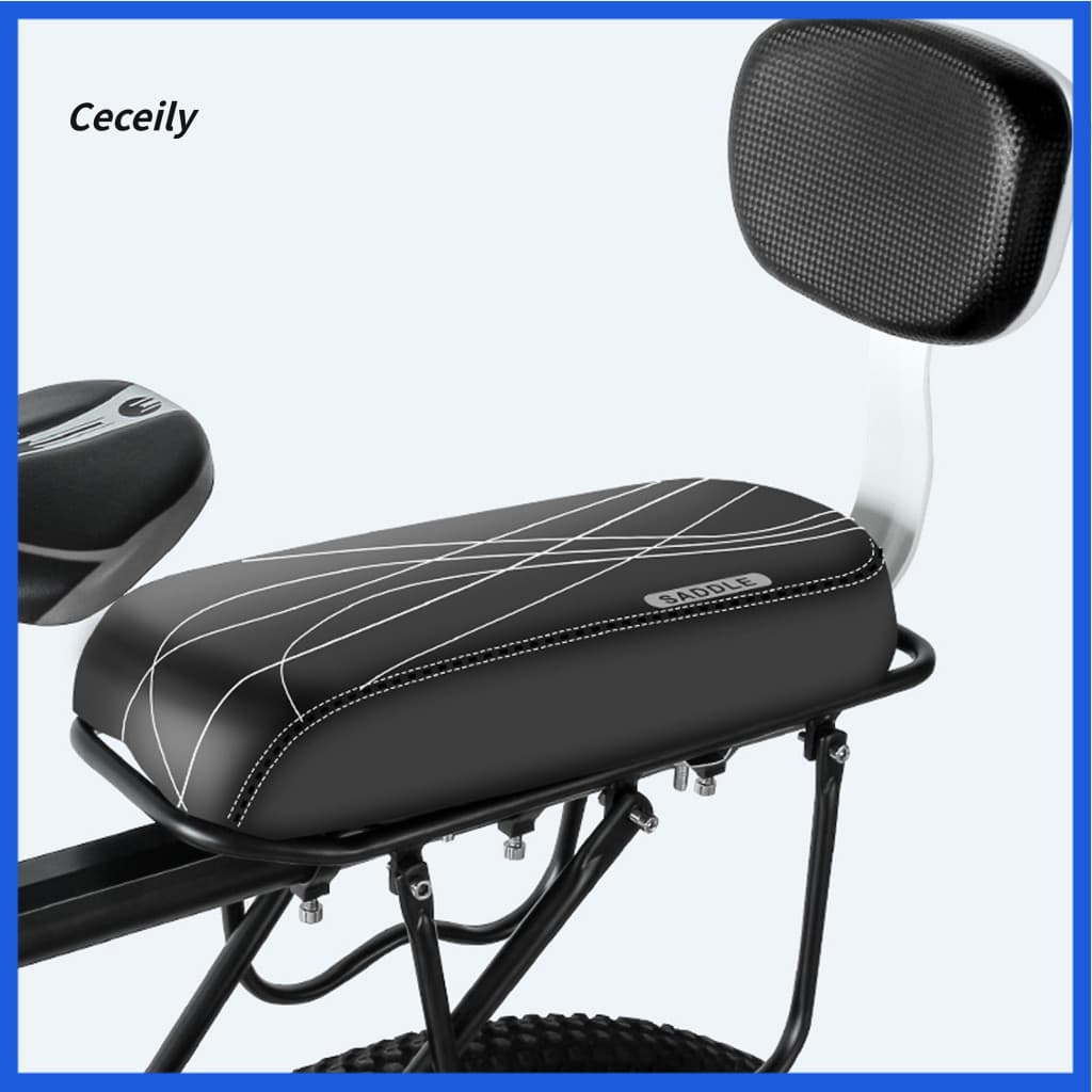 Bicycle Seat for Kids Bike with Backrest Child Safety Set Rear Cushion Armrest Footrest Pedals for Electric Folding Bike