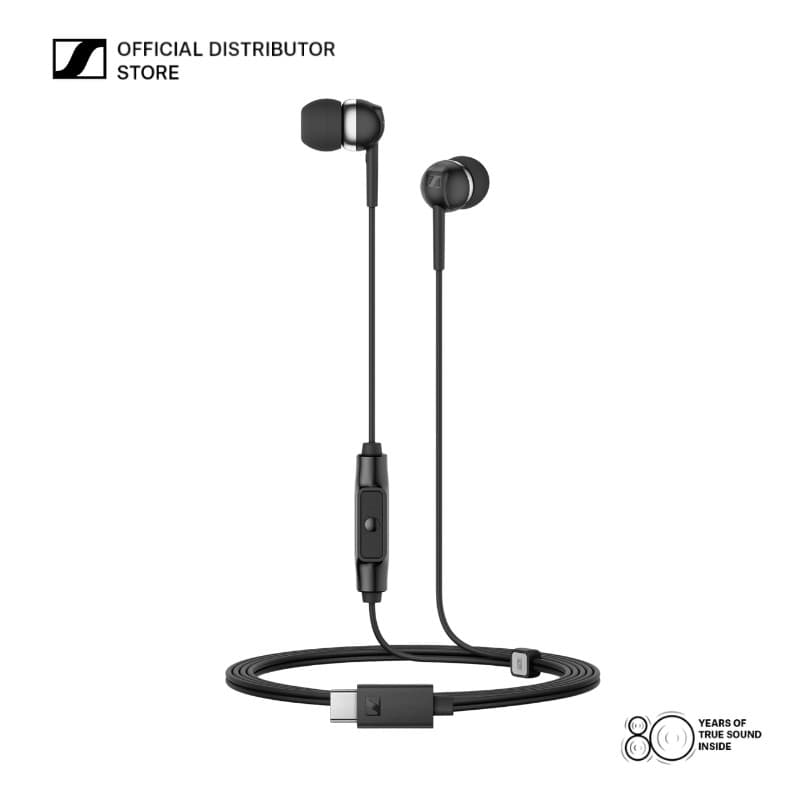 Sennheiser CX 80U Tipo-c Fones De Ouvido Com Fio Leve Dinâmico Para Telefones Celulares Computadores Fone Jogos Cancelam