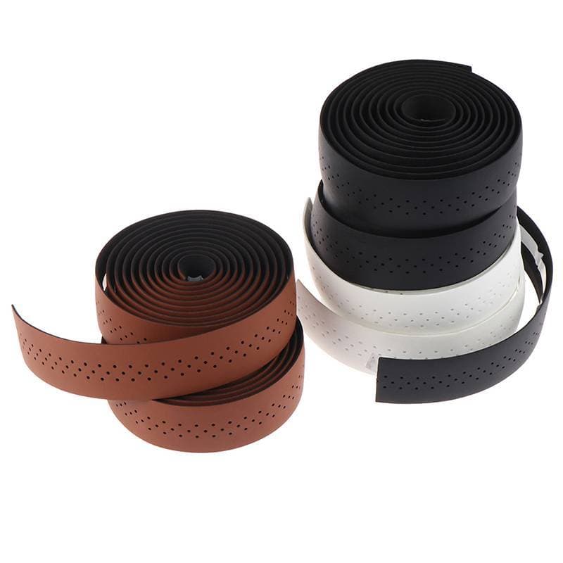 Bsbl Fita Para Guidão De Bicicleta , Cinto Perfurado De Couro PU De Estrada , Respirável , Macio BL