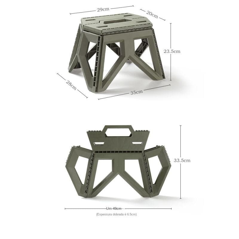 Banqueta Dobrável Portátil Ao Ar Livre camping Banqueta de pesca portátil Capacidade de carga de 100 - 150 kg