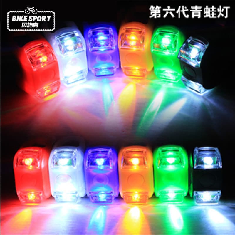 Mountain Bike luz sapo luz de Silicone noite equitação luz de advertência segurança primeira cauda luz equipamentos da b