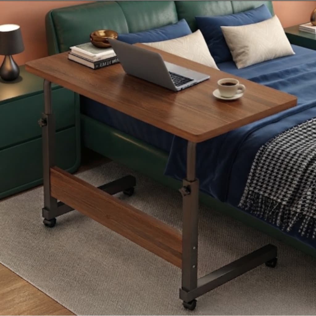 Mesa para Notebook Portátil com Rodinhas Altura Regulável e Design Moderno HELLO