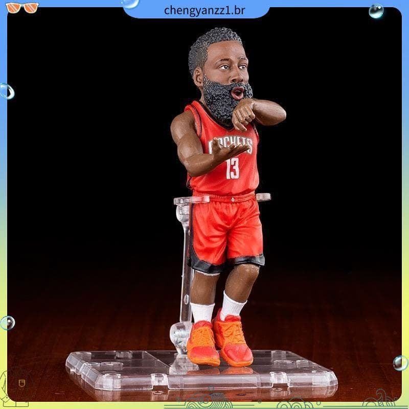 Figura da NBA James Harden Curry Thompson Basquete Q Versão Personagem Brinquedo Modelo Requintado para Namorado