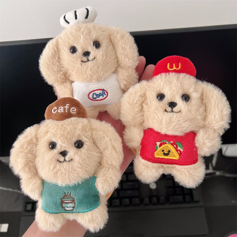 2026 novo estilo bonito mcdonald filhote de cachorro moeda bolsa Mini pequeno saco dos desenhos animados de pelúcia pass