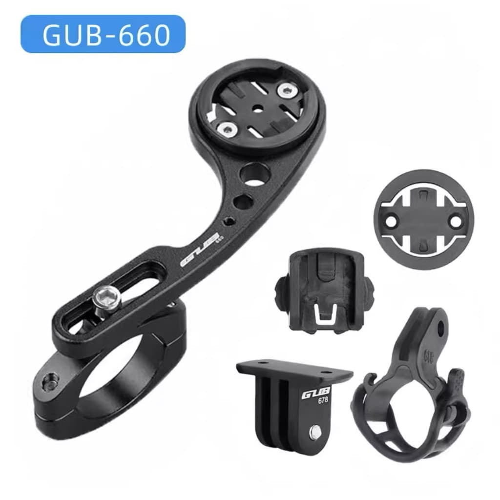 GUB660 adequado para McGin pequeno G pássaro preto Mountain Road Bike liga de alumínio suporte extensão cronômetro supor