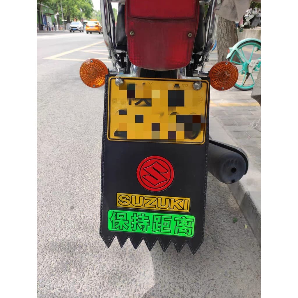 Motocicleta veículo elétrico ciclomotor roda traseira dianteira paralama de couro Scooter paralama luminoso mais espessa