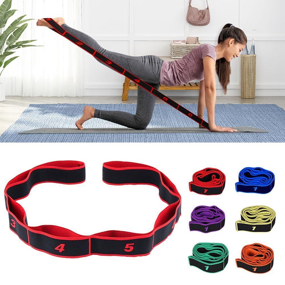 Faixa Elástica De Tensão Ginástica Yoga Cinto Puxar Corda Multi Loops Esportes Elástico Pilates Faixas De Resistência