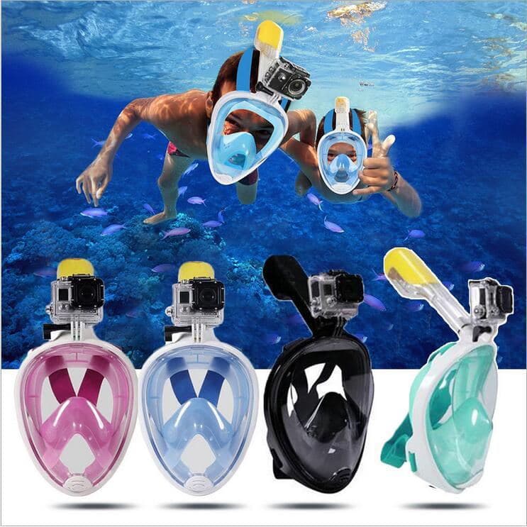Máscara de mergulho de verão máscara óculos de natação conjunto de mergulho de Silicone de secagem completa máscara de m