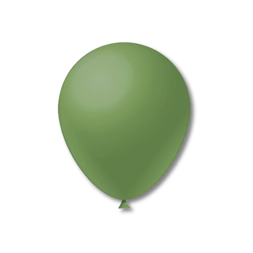 Balão Bexiga Aniversário Látex Liso N 5 Polegadas 50un Festball Verde Eucalipto