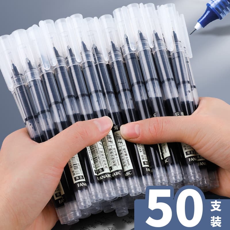 Caneta líquida reta gigante pode escrever tinta auto-controle Rollerball caneta Gel ponta de agulha caneta tinteiro de s