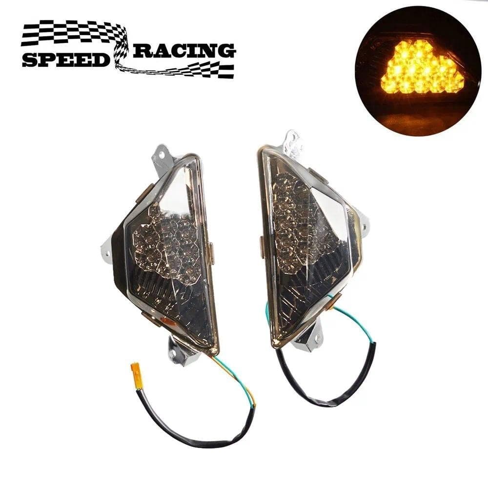 Frente Da Motocicleta LED Luz Indicadora De Sinal Volta Para KAWASAKI NINJA 250 300 400 650 SX ZX6R Z1000SX Lâmpada Do M