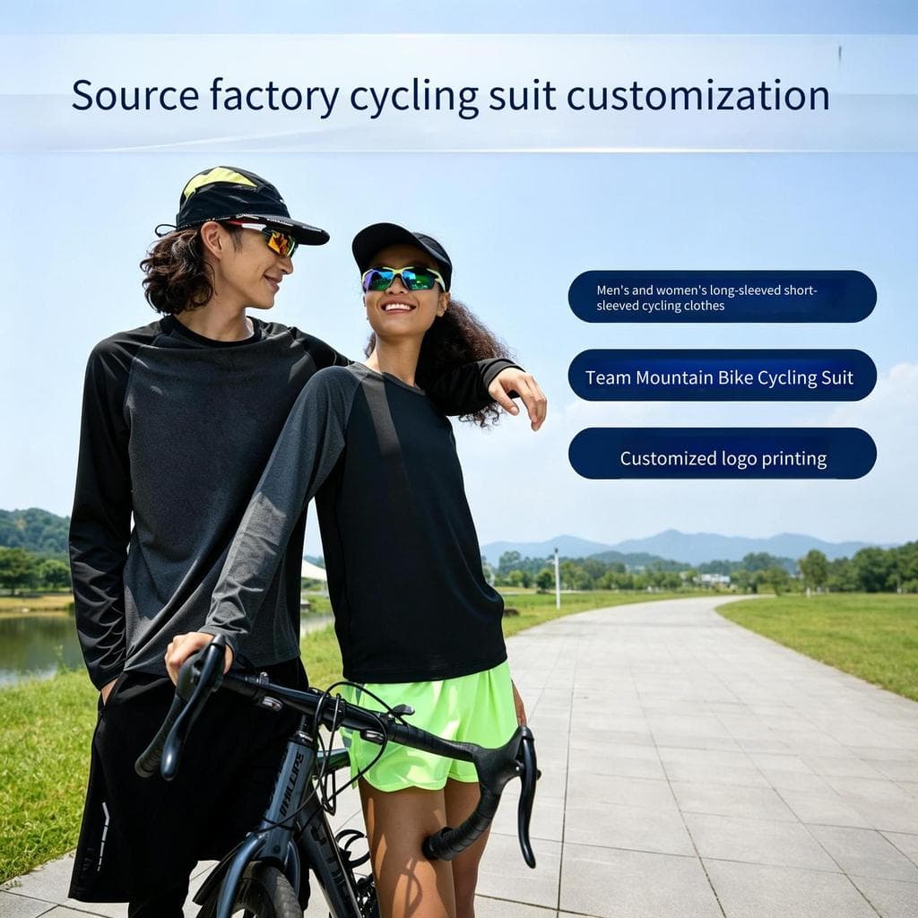 Camisa De Ciclismo Personalizada Unissex , Manga Curta E Longa , Roupa De Equipe OEM Para MTB , Mountain Bike