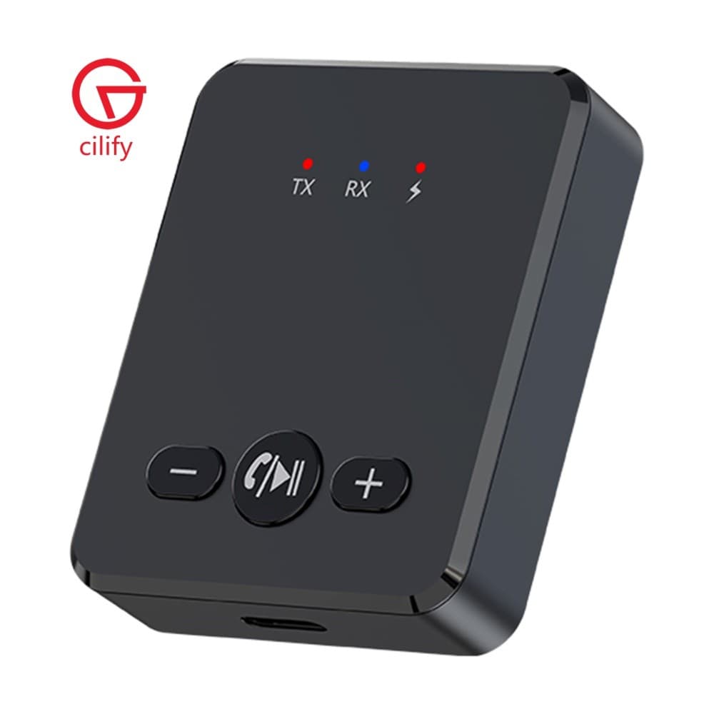 Adaptador De Áudio 2 Em 1 Sem Fio Compatível Com Bluetooth 6.0 3.5mm AUX RX TX Para Alto-Falante De TV