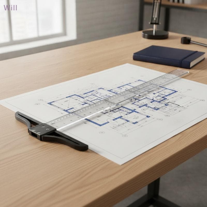 T Régua Quadrada Durável Removível De Desenho De Plástico 45-80cm Para Artista Designer Arquitetônico Escola Lição De Ca
