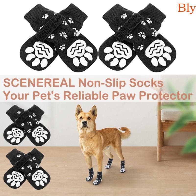 Bly 2 Pares Sapatos Para Cães À Prova D'água Reflexivos Botas Chuva Neve Antiderrapantes Com Alça Ajustável Animais De E
