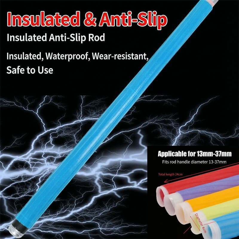Capa De Alça De Vara De Pesca De silicone Multiuso , Isolada , Antiderrapante , Grossa E Durável
