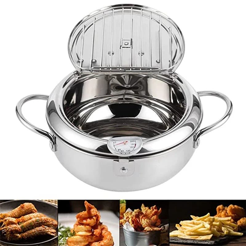 Fritadeira Tempura Estilo Japonês , Mini Frigideira Economizadora De Óleo , Pequena Doméstica Com Controle Especial De T